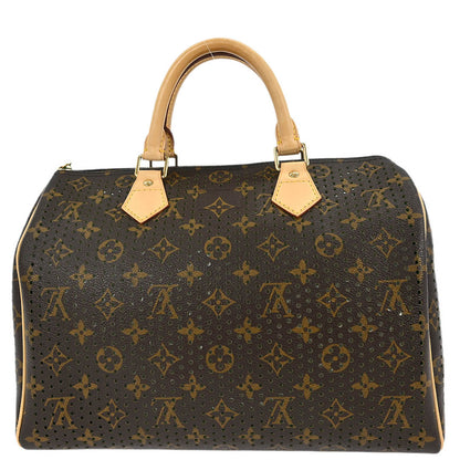 Louis Vuitton Green Monogram Perforated Speedy 30 Handbag M95181
