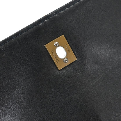 Chanel Black Calfskin Wild Stitch Shoulder Bag