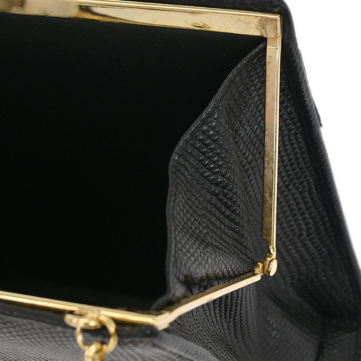 Salvatore Ferragamo Black Vara Bow Chain Shoulder Bag