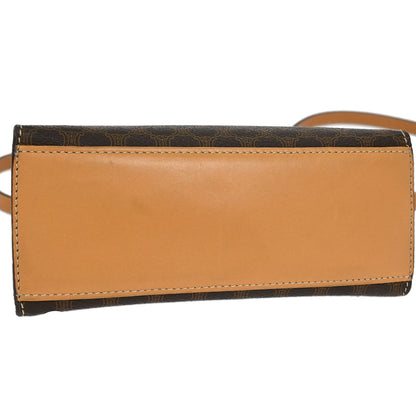 Celine Brown Macadam 2way Shoulder Handbag