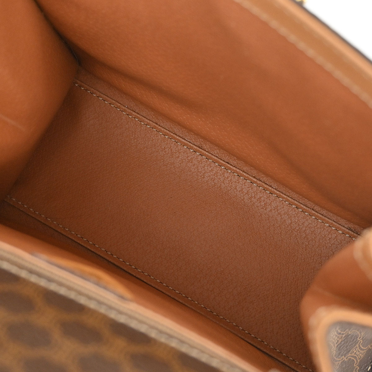 Celine Brown Macadam 2way Shoulder Handbag
