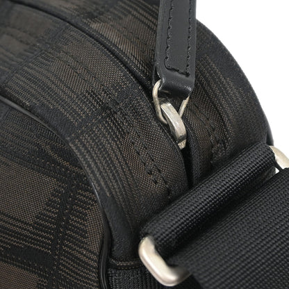 Chanel Dark Brown Jacquard Travel Line Shoulder Bag