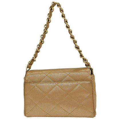 Chanel Beige Caviar Handbag