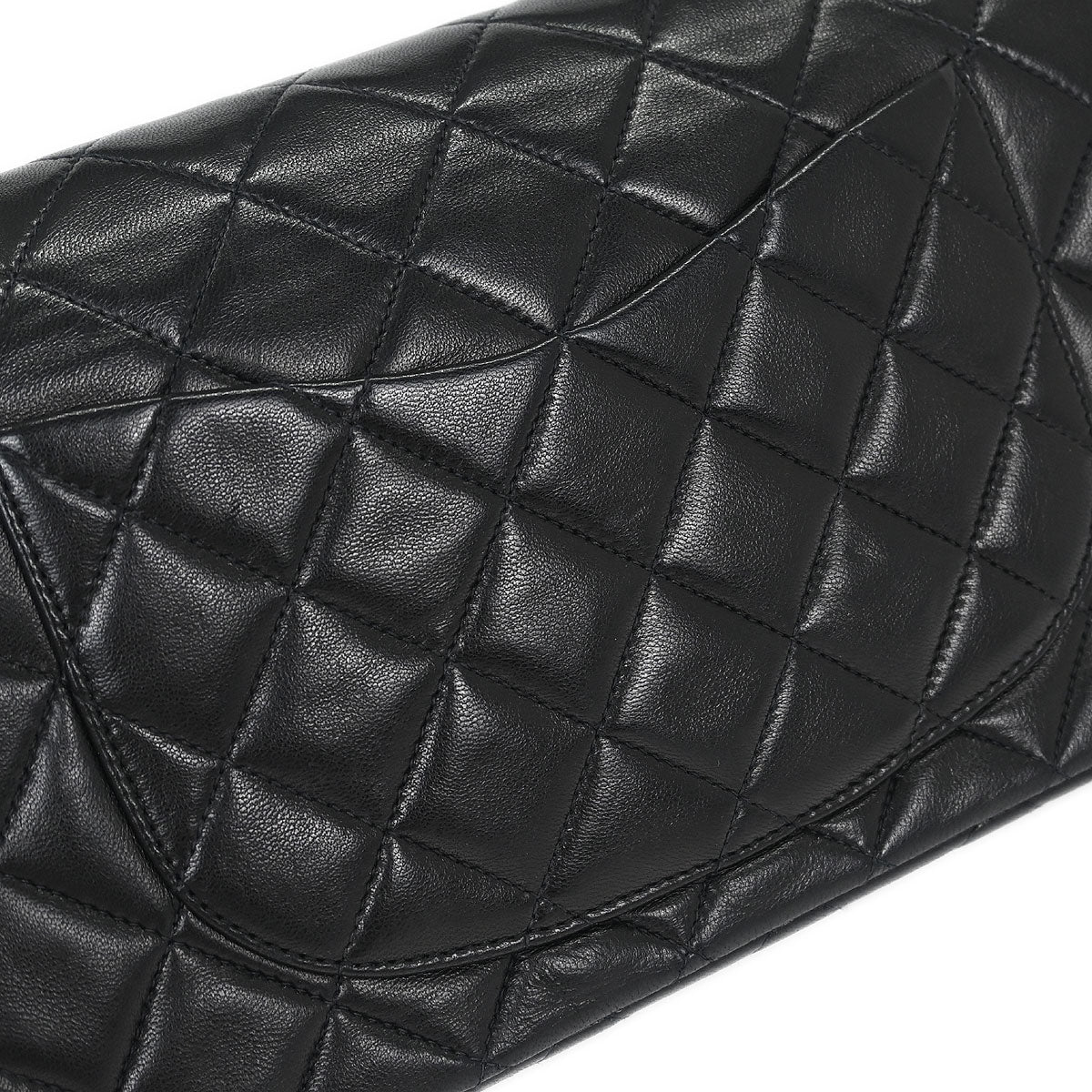 Chanel Black Lambskin Small Classic Double Flap Shoulder Bag
