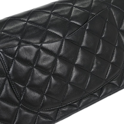 Chanel Black Lambskin Small Classic Double Flap Shoulder Bag