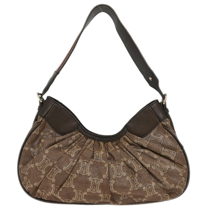 Celine Brown Macadam Shoulder Bag