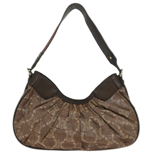 Celine Brown Macadam Shoulder Bag
