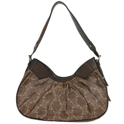 Celine Brown Macadam Shoulder Bag