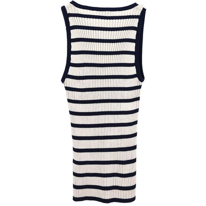 Chanel Sleeveless Tank Top White #40