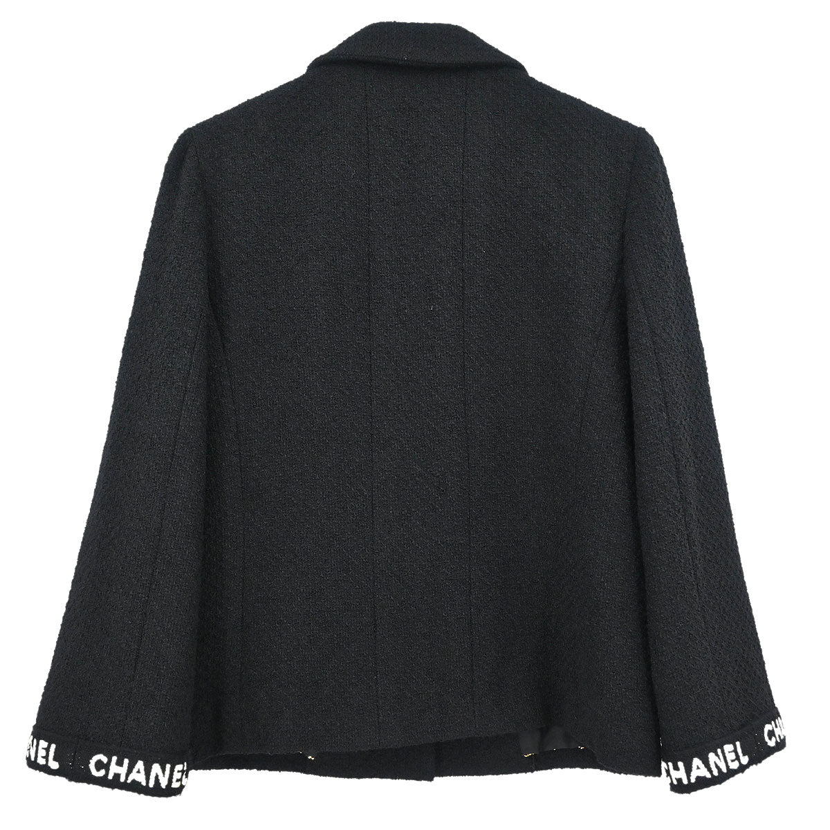 Chanel Single Breasted Jacket Black #36