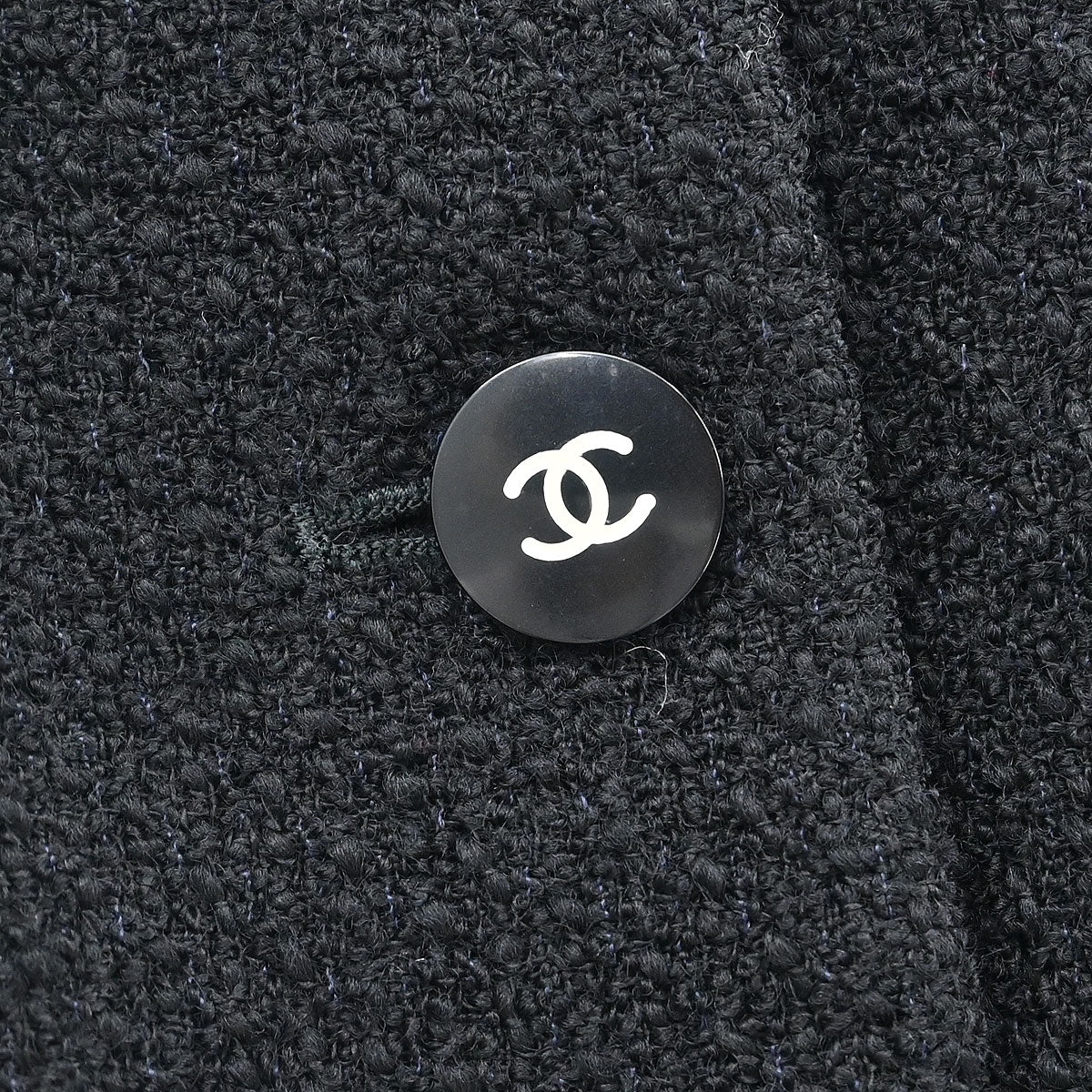 Chanel Single Breasted Jacket Black #36