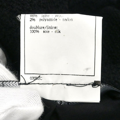 Chanel Single Breasted Jacket Black #36