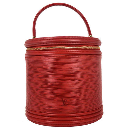 Louis Vuitton 1996 Red Epi Cannes Vanity Handbag M48037