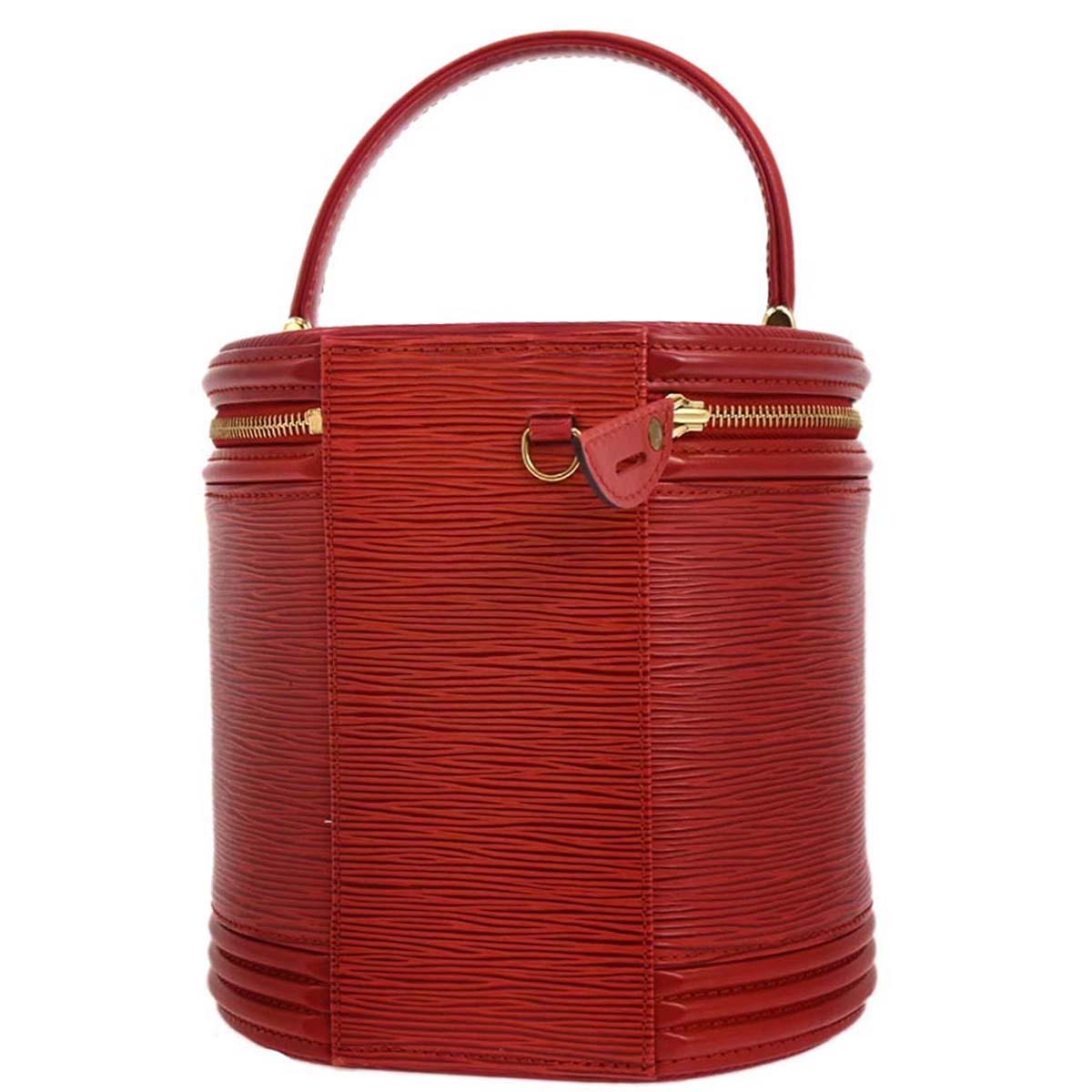 Louis Vuitton 1996 Red Epi Cannes Vanity Handbag M48037