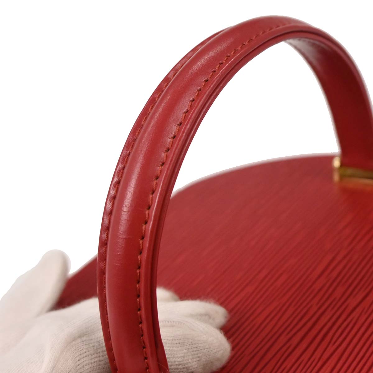 Louis Vuitton 1996 Red Epi Cannes Vanity Handbag M48037