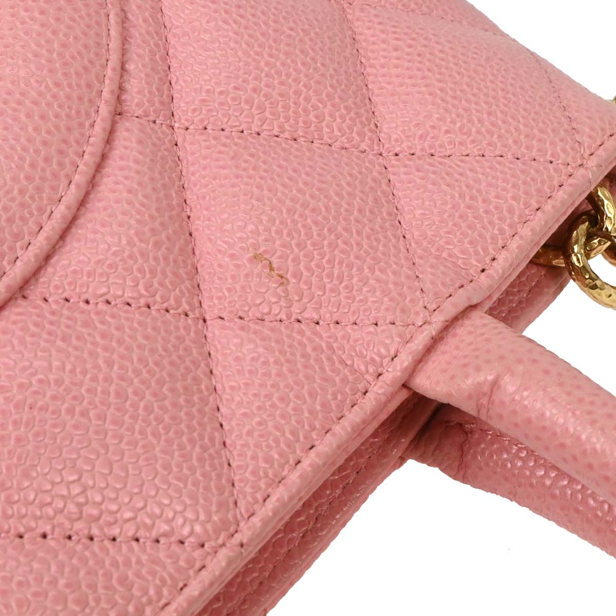 Chanel 2004-2005 Pink Caviar Medallion Tote Handbag