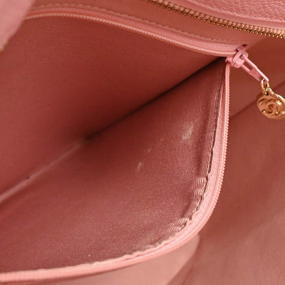 Chanel 2004-2005 Pink Caviar Medallion Tote Handbag