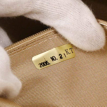 Chanel * 2006-2008 Brown Mixed Material Patchwork Single Flap Bag Mediuｍ