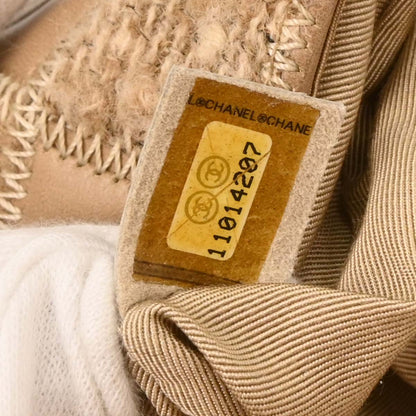 Chanel * 2006-2008 Brown Mixed Material Patchwork Single Flap Bag Mediuｍ