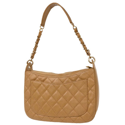 Chanel 2002-2003 Beige Caviar Handbag