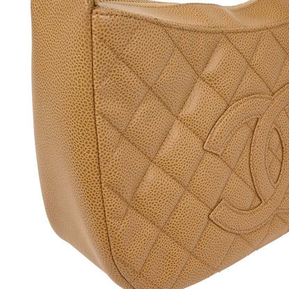 Chanel 2002-2003 Beige Caviar Handbag