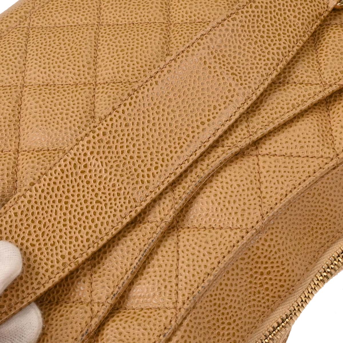 Chanel 2002-2003 Beige Caviar Handbag