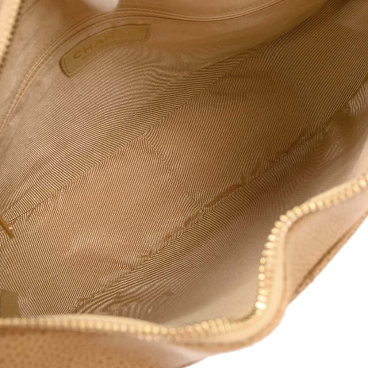 Chanel 2002-2003 Beige Caviar Handbag