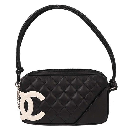Chanel 2005-2006 Black Calfskin Cambon Ligne Handbag