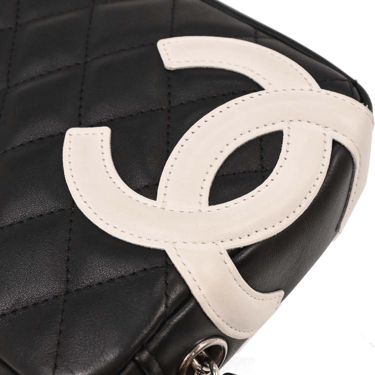 Chanel 2005-2006 Black Calfskin Cambon Ligne Handbag