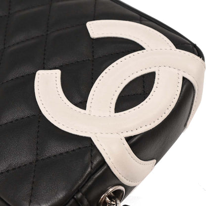 Chanel 2005-2006 Black Calfskin Cambon Ligne Handbag