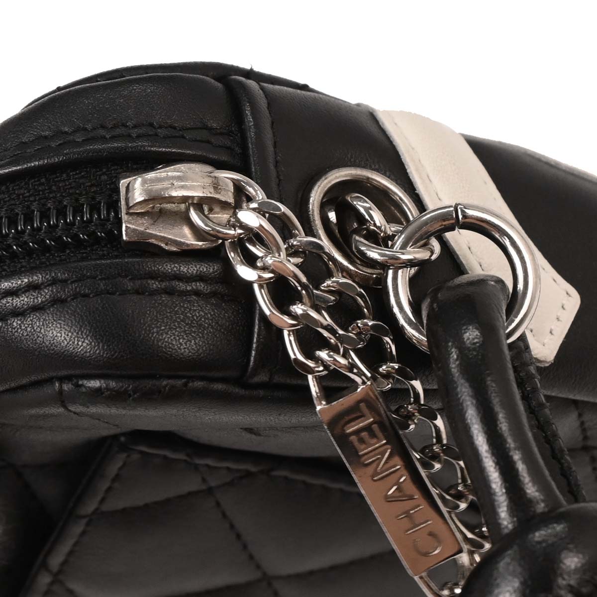 Chanel 2005-2006 Black Calfskin Cambon Ligne Handbag