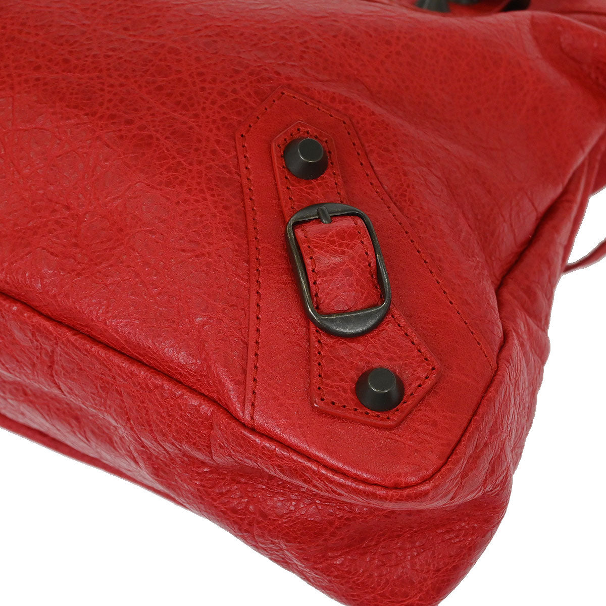 Balenciaga Red The Town 2way Shoulder Handbag