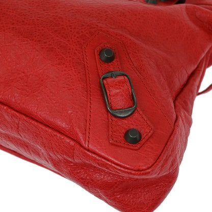 Balenciaga Red The Town 2way Shoulder Handbag