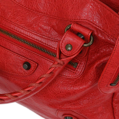 Balenciaga Red The Town 2way Shoulder Handbag
