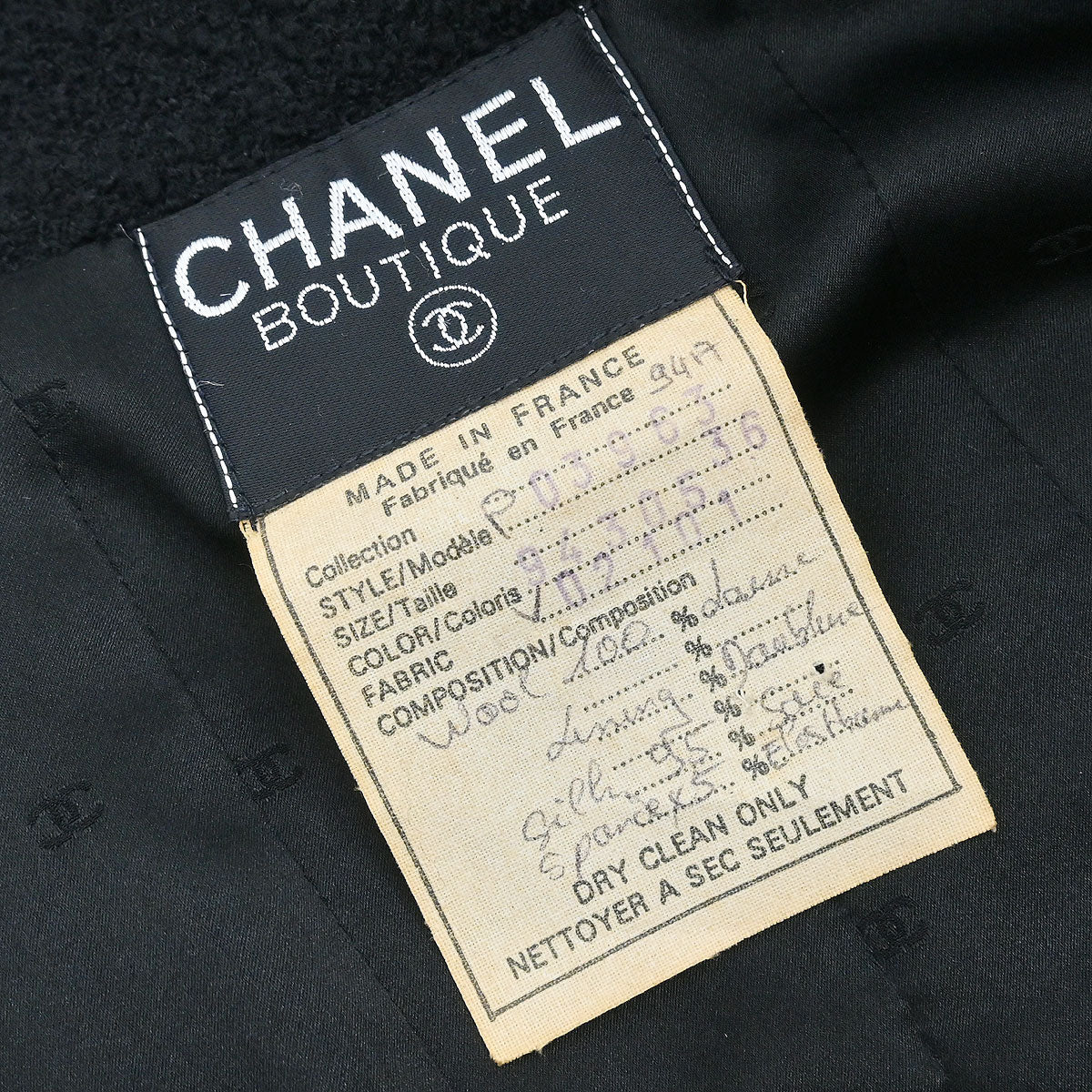 Chanel Jacket Black #36