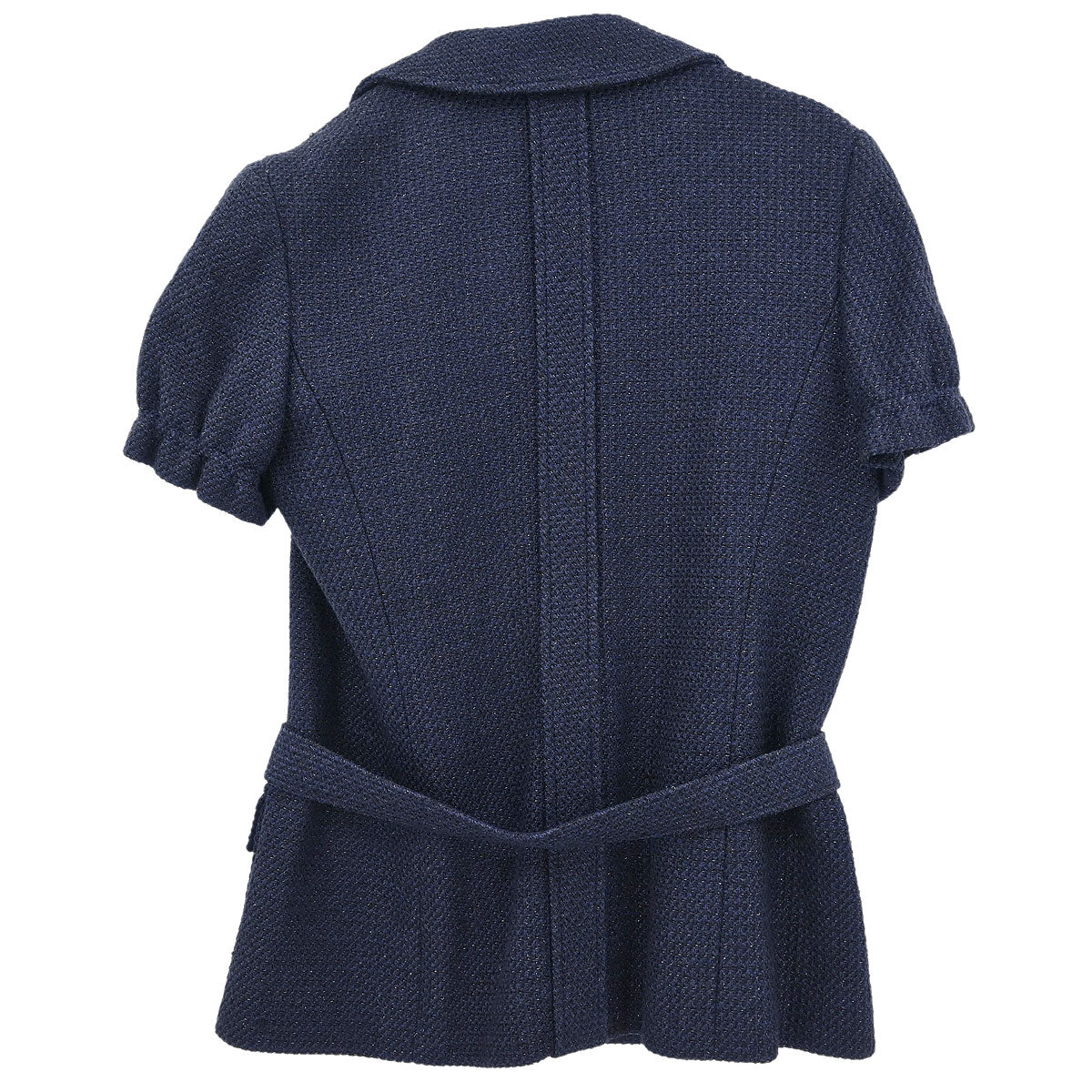 Chanel Single Breasted Jacket Navy #40