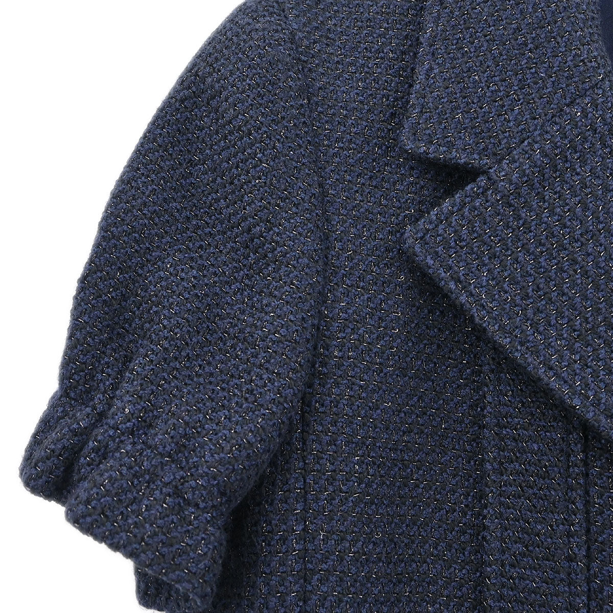 Chanel Single Breasted Jacket Navy #40