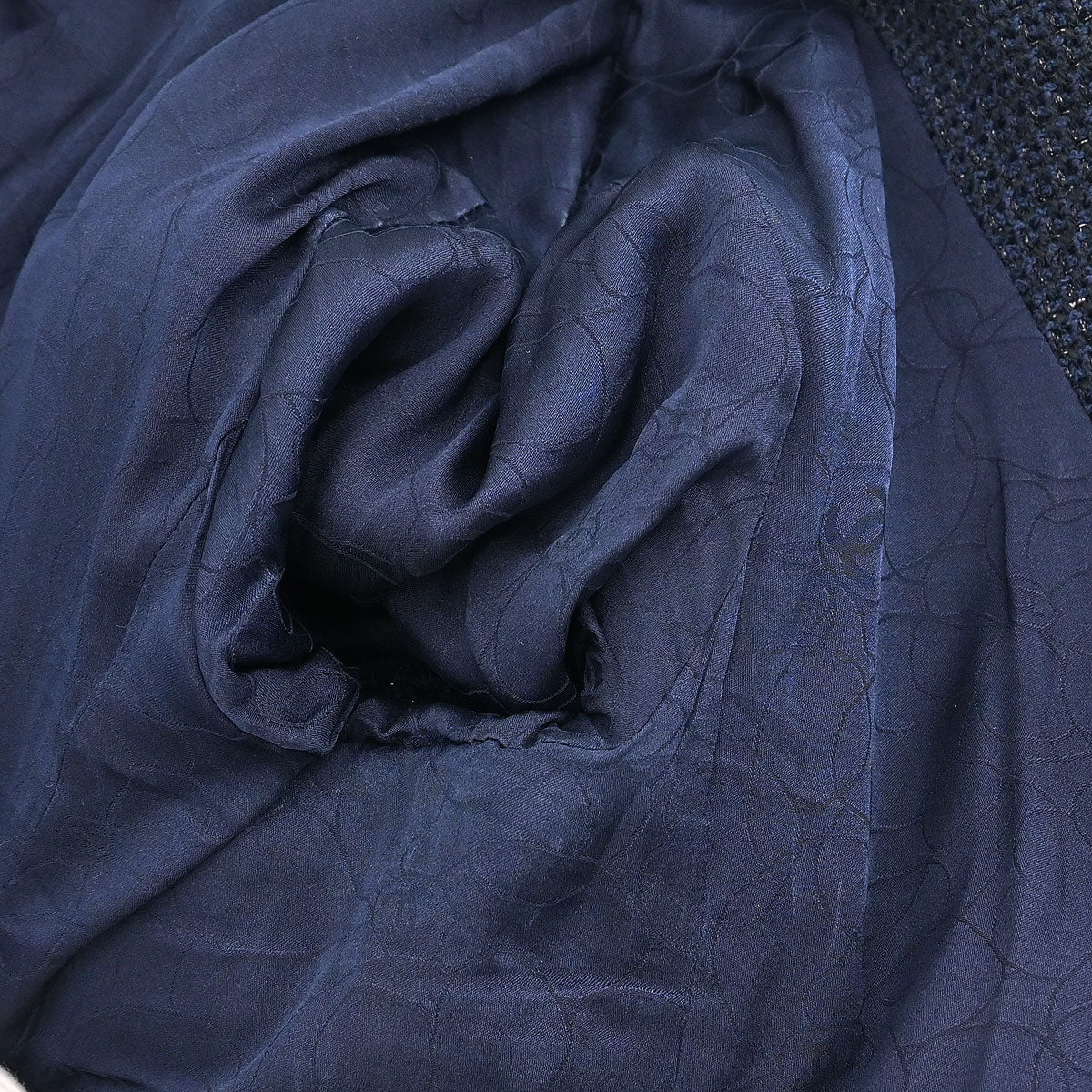 Chanel Single Breasted Jacket Navy #40