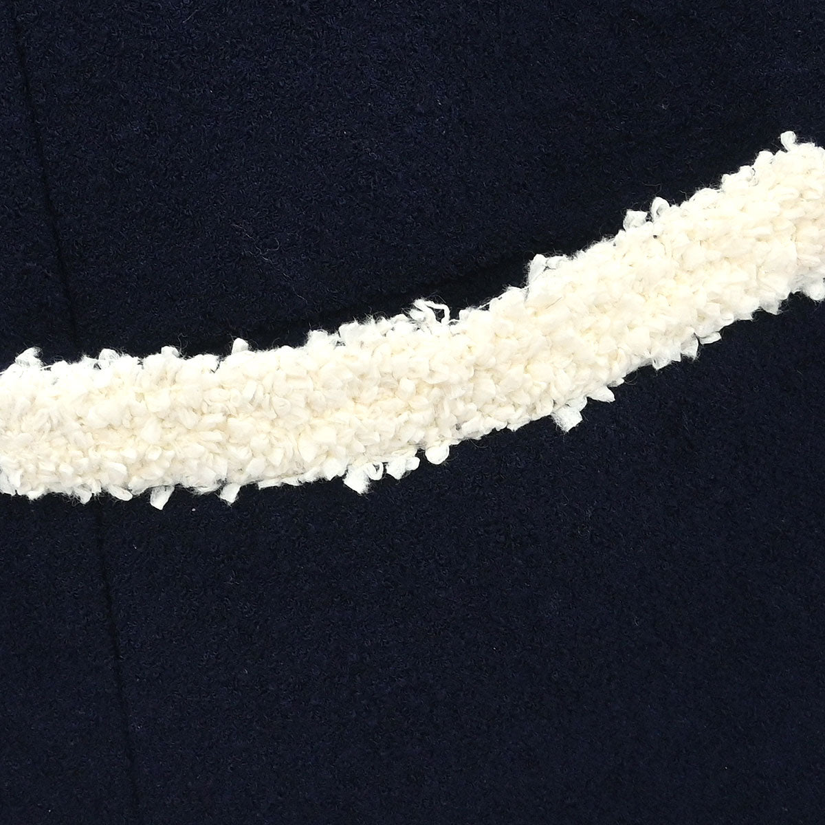 Chanel Collarless Jacket Navy