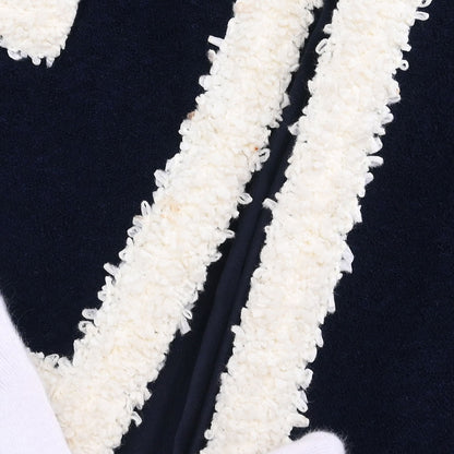 Chanel Collarless Jacket Navy