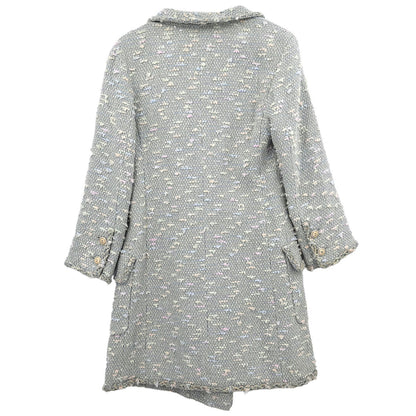 Chanel Double Breasted Jacket Light Blue #36