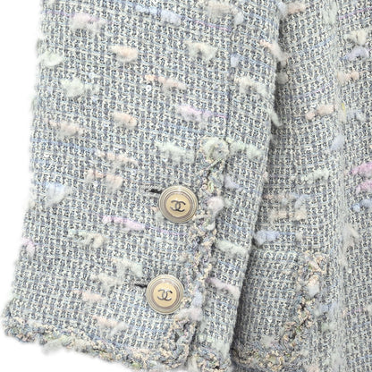 Chanel Double Breasted Jacket Light Blue #36