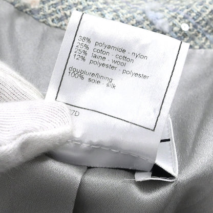 Chanel Double Breasted Jacket Light Blue #36