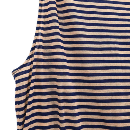 Chanel Sleeveless Tank Top Navy Pink #36