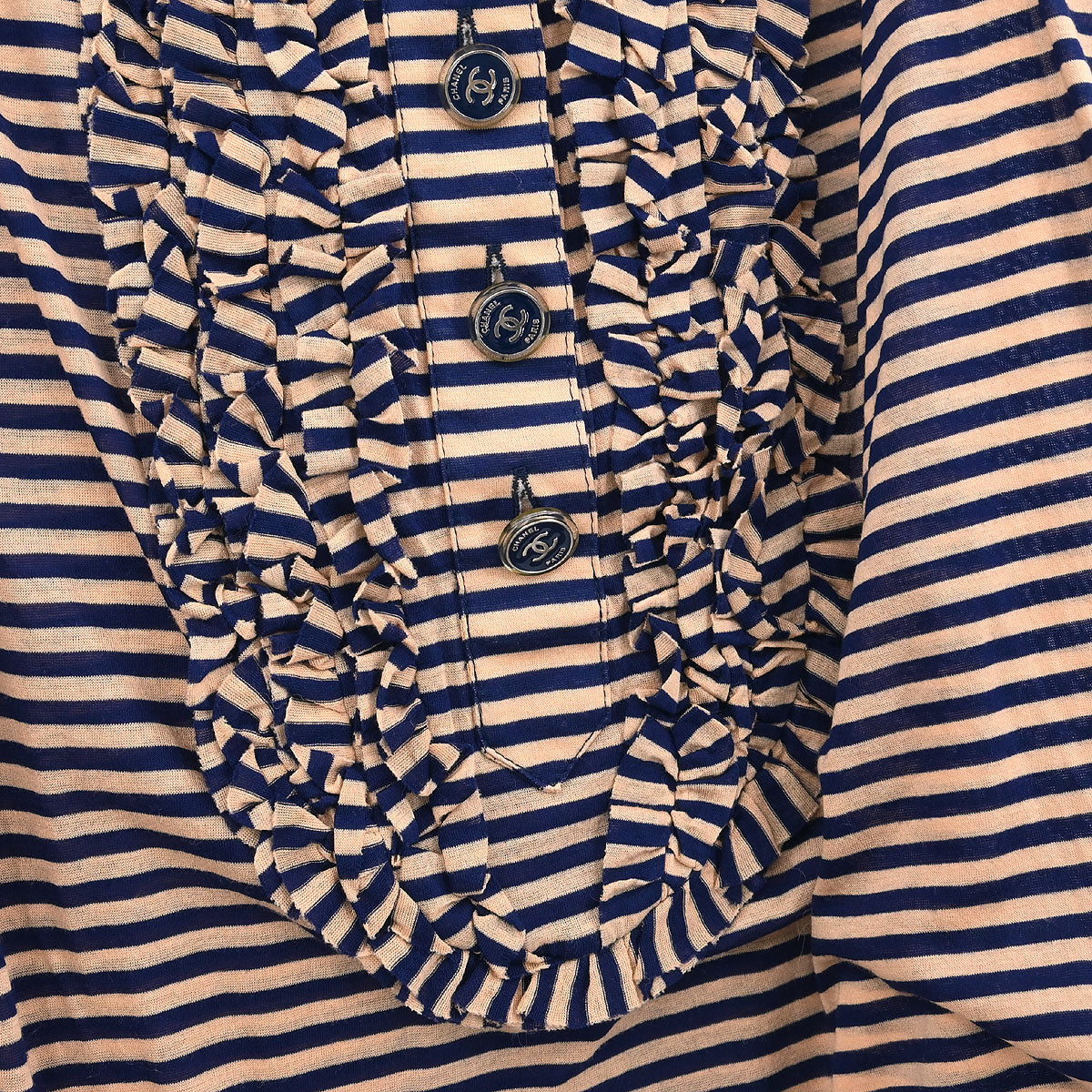 Chanel Sleeveless Tank Top Navy Pink #36