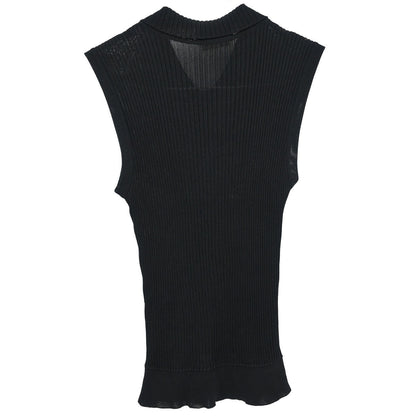 Chanel Sleeveless Tank Top Black #34