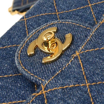 Chanel 1996-1997 Denim Blue Backpack