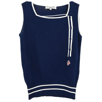 Christian Dior Sleeveless Tank Top Navy #M