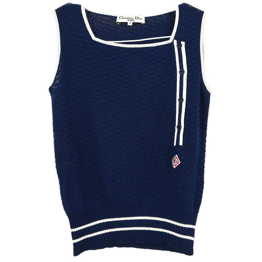 Christian Dior Sleeveless Tank Top Navy #M