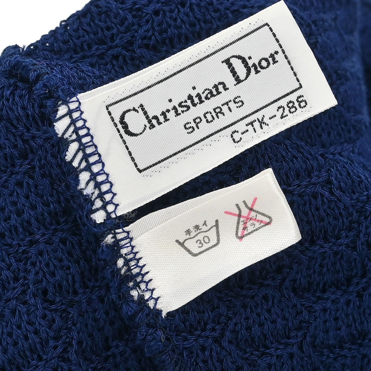 Christian Dior Sleeveless Tank Top Navy #M